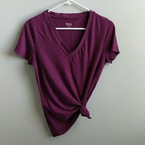 Mossimo Purple Vneck Tee